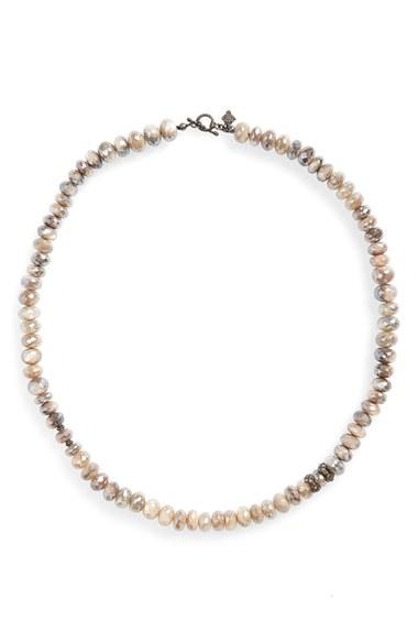 Women's Armenta Old World Mystic Bead & Diamond Collar Necklace