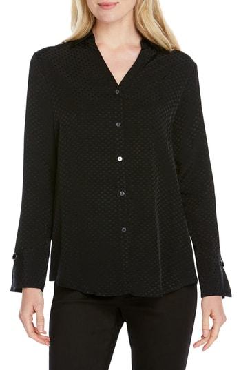 Women's Foxcroft Lillian Jacquard Blouse