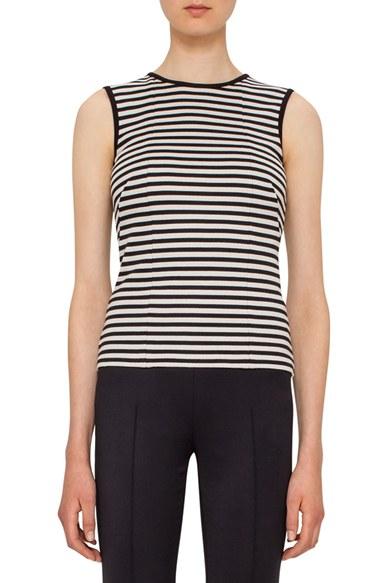 Women's Akris Punto Stripe Knit Top - Black