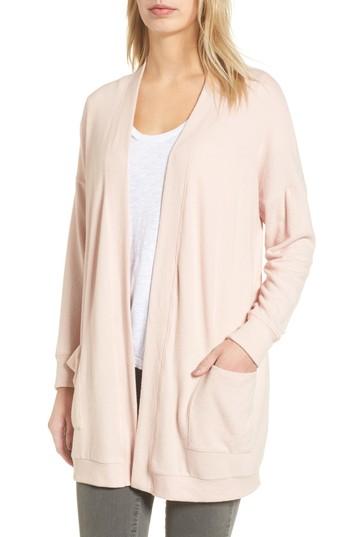 Women's Gibson Cozy Fleece Cardigan, Size Regular - Pink