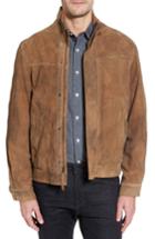 Men's Missani Le Collezioni Lambskin Suede Jacket - Brown