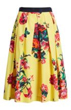 Women's 1901 Full Floral Stretch Cotton Skirt
