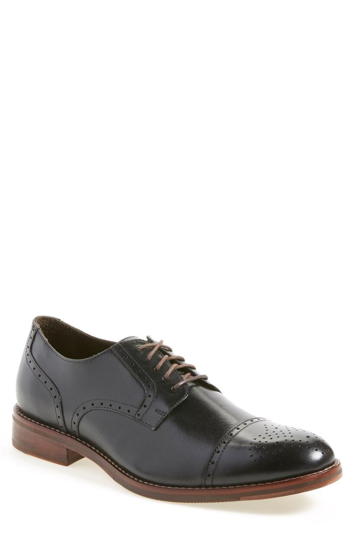 Men's J & M 1850 'meritt' Cap Toe Derby .5 W - Black