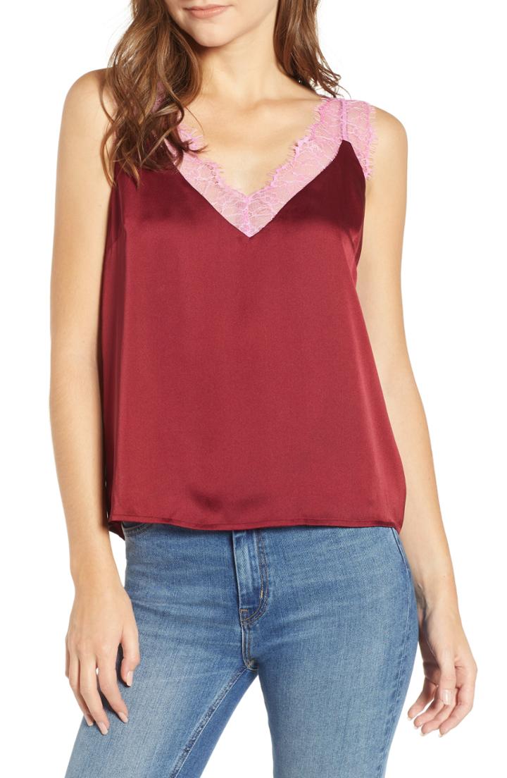 Women's Free People Walk This Way Tank Top - Black