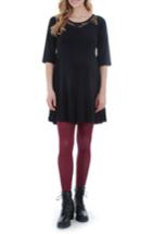 Women's Everly Grey Pipa Maternity Skater Dress - Black
