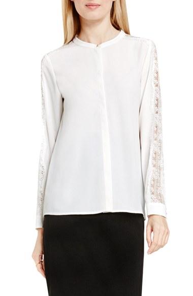 Women's Vince Camuto Lace Trim Blouse