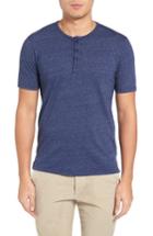 Men's Goodlife Split Hem Henley - Blue