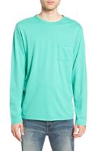 Men's Saturdays Nyc James Pima Long Sleeve Pocket T-shirt - Green