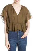 Women's Rachel Comey Floater Ruffle Silk Top