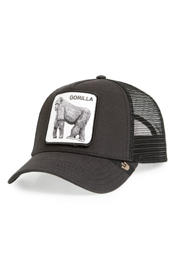 Men's Goorin Brothers King Of The Jungle Trucker Hat - Black
