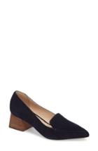 Women's Sole Society Mavis Flare Heel Loafer .5 M - Blue