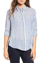 Women's Rails Sydney Stripe Shirt, Size - Blue