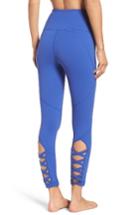 Women's Zella High Waist Lattice Midi Leggings, Size - Blue