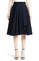 Women's Jason Wu Ruffle Cotton A-line Skirt - Blue