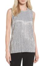 Women's Vince Camuto Foiled Plisse Knit Top