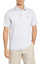 Men's Vineyard Vines Color To White Feeder Stripe Polo - Grey