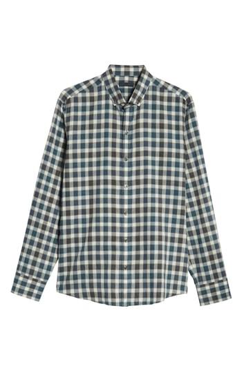 Men's Zachary Prell Buffa Plaid Flannel Sport Shirt - Blue