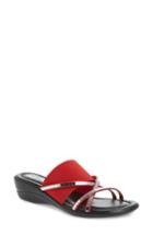 Women's Tuscany Addilyn Wedge Slide Sandal N - Red