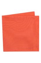Men's Ted Baker London Solid Cotton Pocket Square, Size - Orange