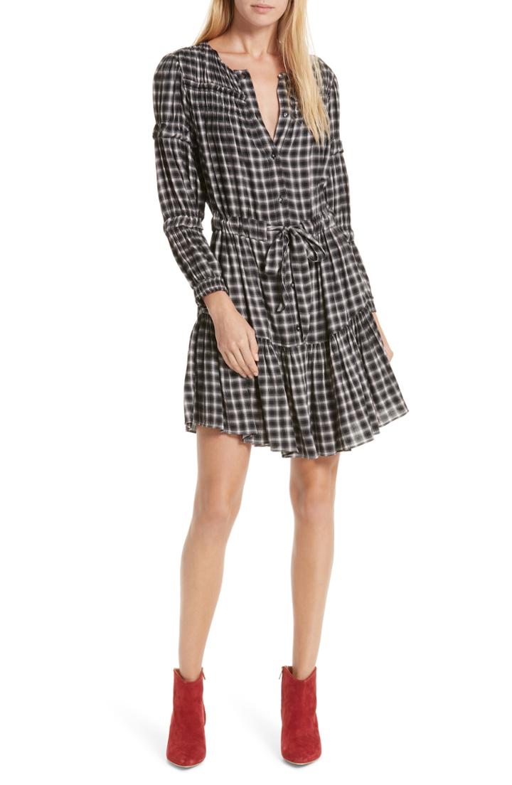 Women's La Vie Rebecca Taylor Plaid Dress - Black