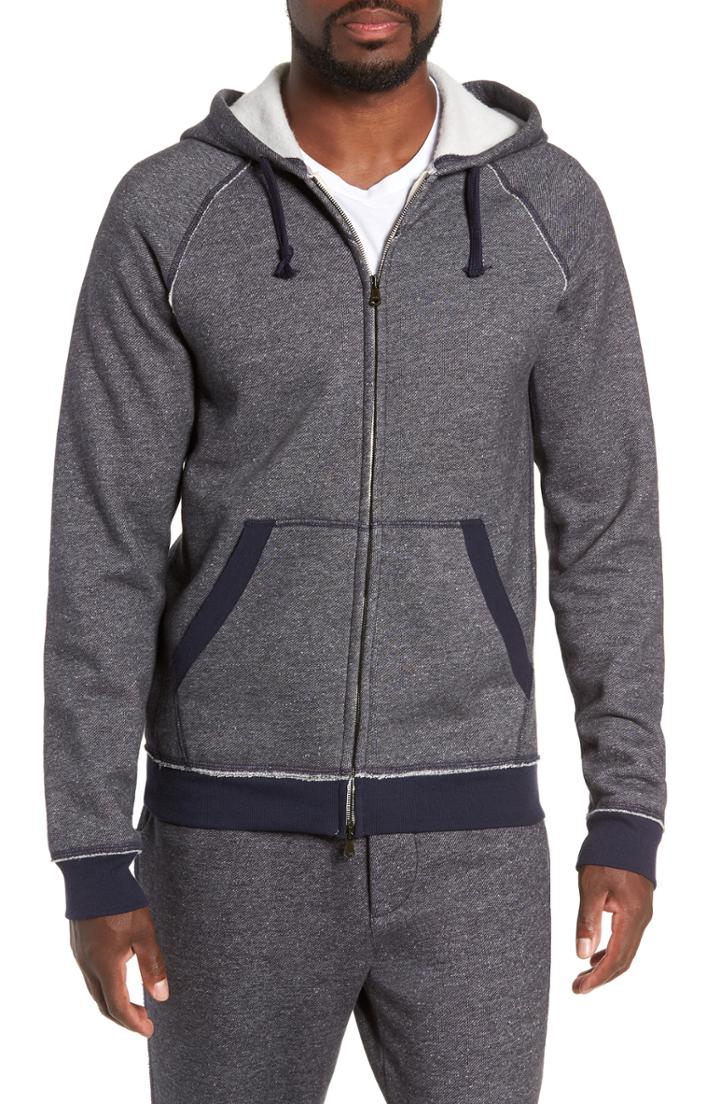 Men's Mills Supply Redono Bird's Eye Hooded Zip Sweatshirt