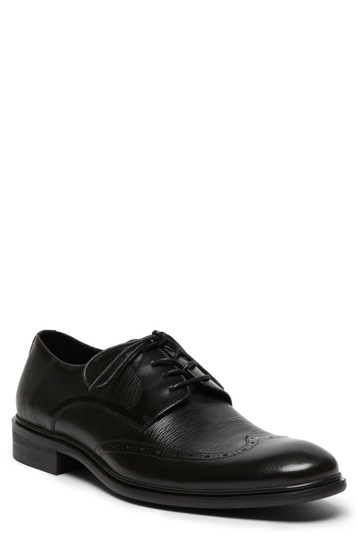Men's Kenneth Cole New York Garner Saffiano Wingtip Derby
