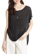 Women's Free People Pluto One-shoulder Tee - Black
