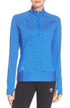 Women's Adidas 'essentials Rangewear' Half Zip Top - Blue