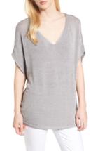 Petite Women's Nic+zoe Lived In Top, Size P - Grey