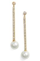 Women's Kate Spade New York Precious Pearls Imitation Pearl Linear Earrings