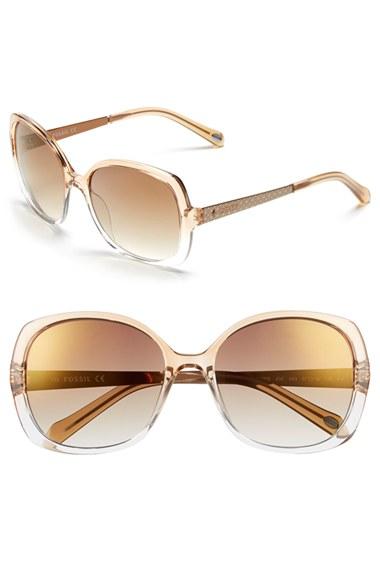 Women's Fossil 57mm Oversize Sunglasses -