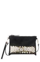 Celine Dion Symphony Faux Leather Clutch - Black