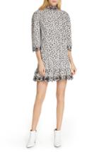 Women's La Vie Rebecca Taylor Embellished Animal Print Dress - Beige