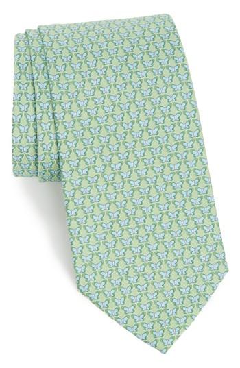Men's Salvatore Ferragamo Butterfly Print Silk Tie