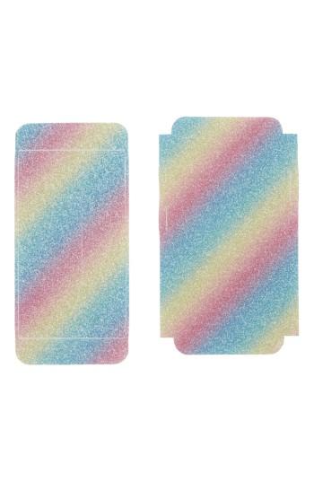 Velvet Caviar Rainbow Glitter Iphone 7 Decal - Pink