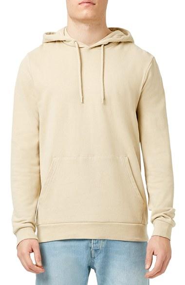 Men's Topman Classic Fit Hoodie - Beige