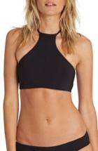 Women's Billabong Sol Searcher High Neck Halter Bikini Top - Black