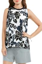 Women's Vince Camuto Floral Exhibit Tie Back Blouse