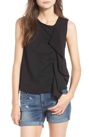 Women's Hinge Asymmetrical Ruffle Top