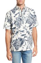 Men's Reyn Spooner Kaha Lau Classic Fit Sport Shirt, Size - White