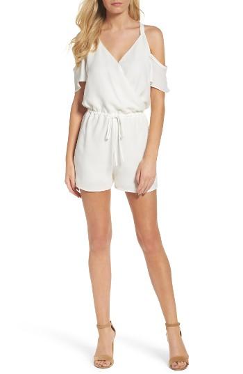 Women's 19 Cooper Cold Shoulder Romper - Ivory