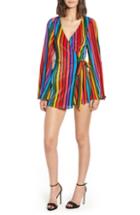 Women's Show Me Your Mumu Rainbow Parade Pleat Romper - Red