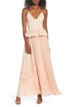 Women's True Decadence By Glamorous Strappy Maxi Dress - Beige