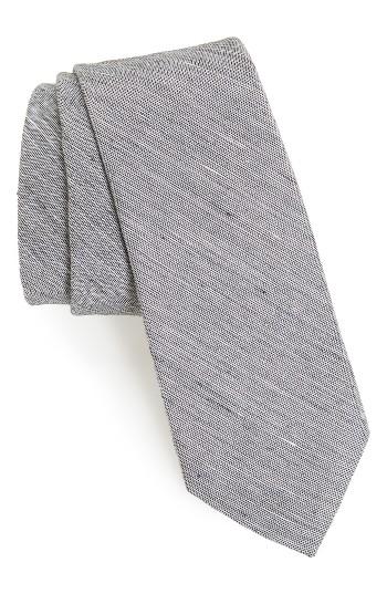 Men's 1901 Adena Solid Silk Blend Skinny Tie