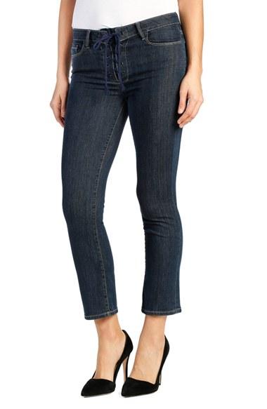 Women's Paige Legacy - Colette High Rise Lace-up Crop Jeans
