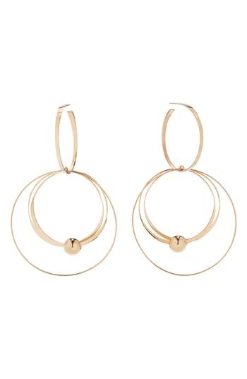 Women's Lana Jewelry Flat Wire Mixed Hoop Drop Earrings