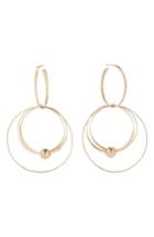 Women's Lana Jewelry Flat Wire Mixed Hoop Drop Earrings