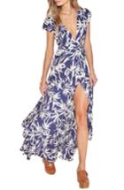 Women's Amuse Society Provence Maxi Wrap Dress - Blue