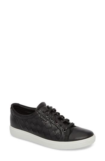 Women's Ecco Soft 7 Woven Sneaker -5.5us / 36eu - Black