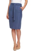 Women's 1.state Tie Waist Pencil Skirt - Blue